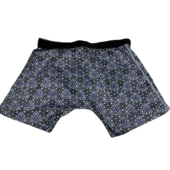 Warriors & Scholars Blue/Gray Pattern Designer Boxer Brief Underwear in Medium - Picture 3 of 4